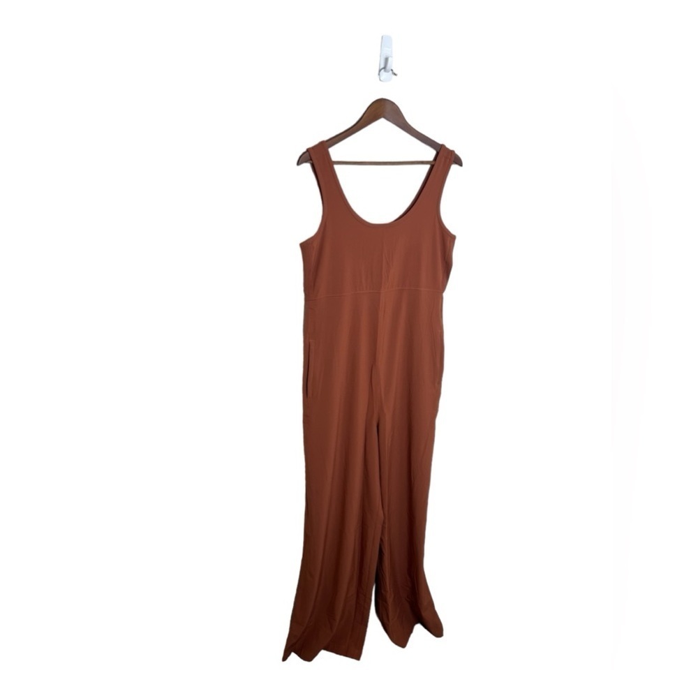NWOT Athleta Women’s Passenger M/T  Wide Leg Rust Jumpsuit - Picture 4 of 11